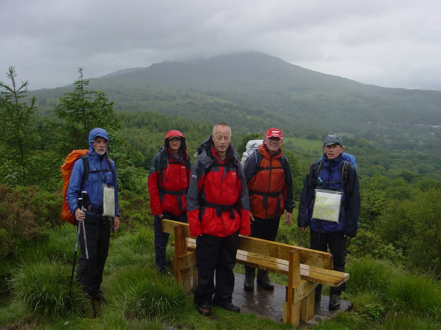 More rain. Moel Siabod in the distance